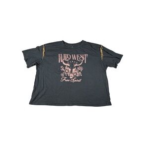 Organic Generation Wild West Tee Shirt ~ Women’s XL~ Fringes ~